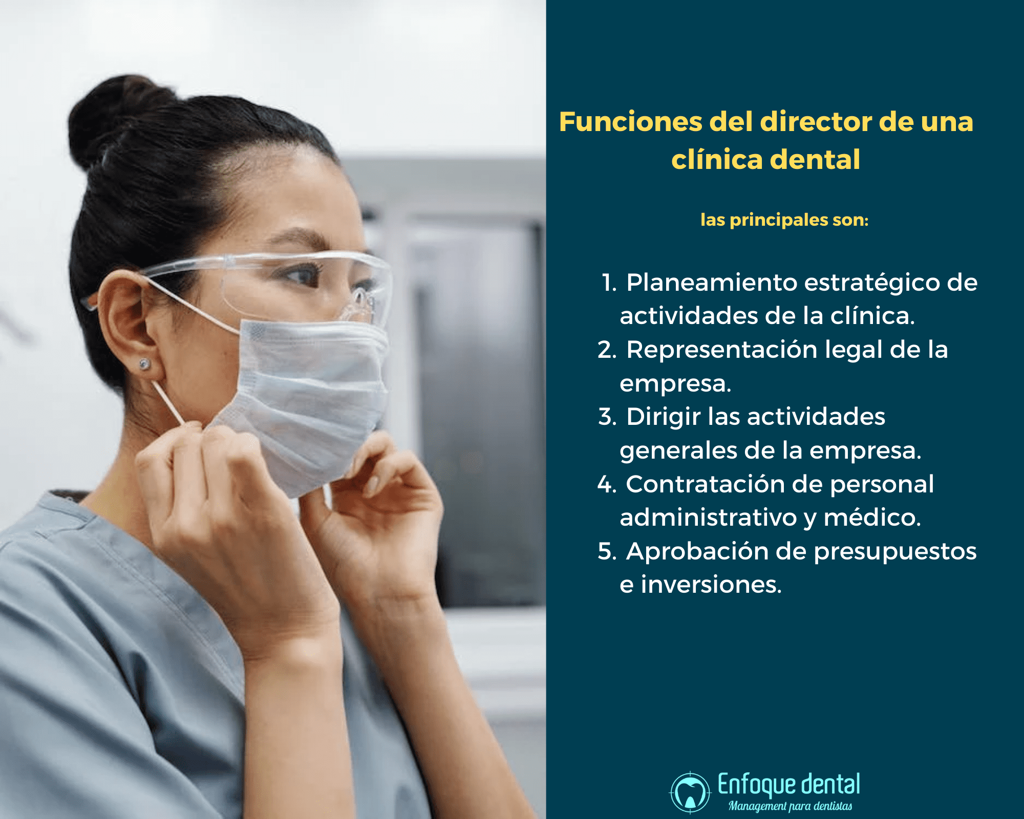Funciones del director de una clinica dental