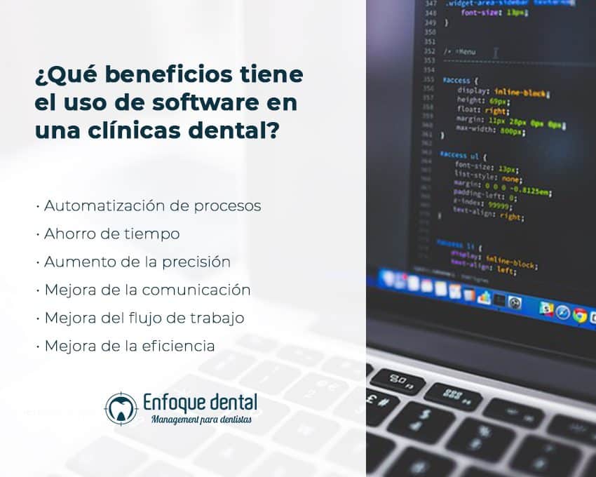 beneficios que aporta el uso uso de un software dental